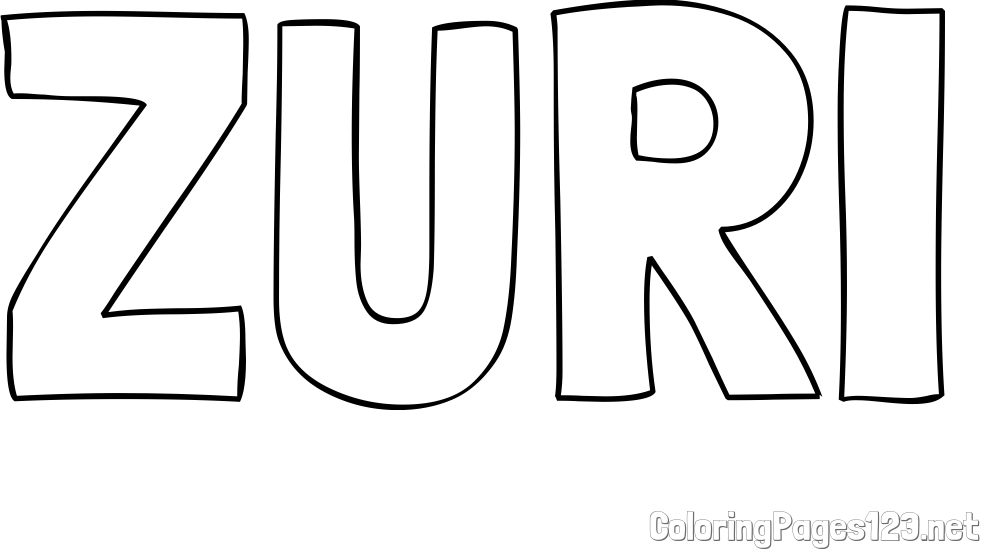 ZURI Coloring Page