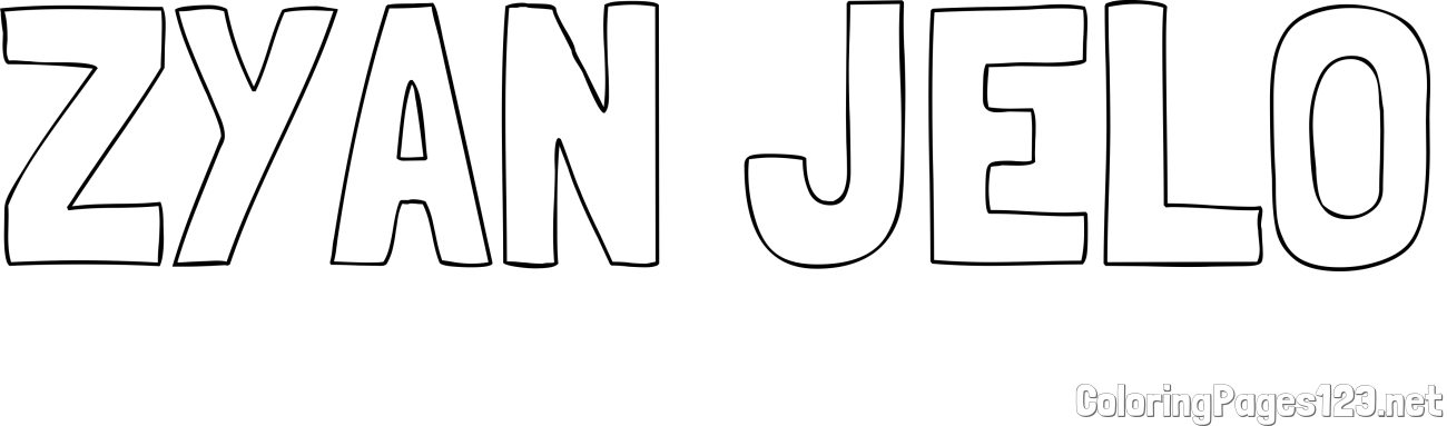 ZYAN JELO Coloring Page